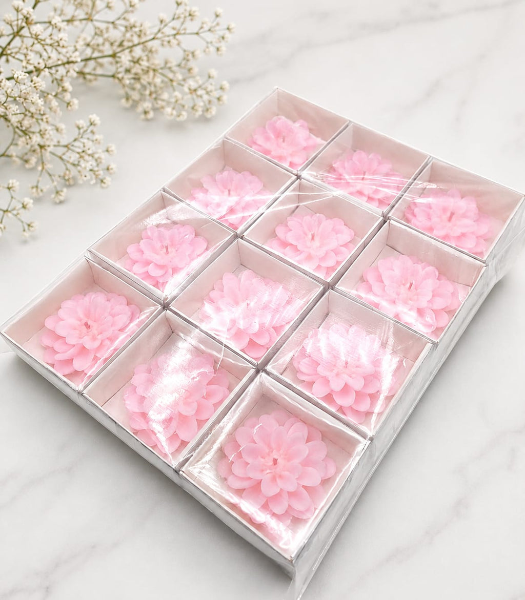 Lotus Çiçeği Mum 12'li Paket Hediyelik